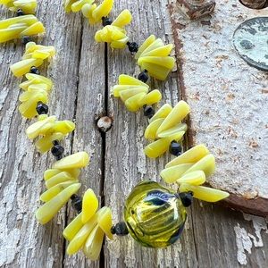 Sun-Shiny Day Necklace/Bracelet set by Susan A Ray, jewelry designer and author.